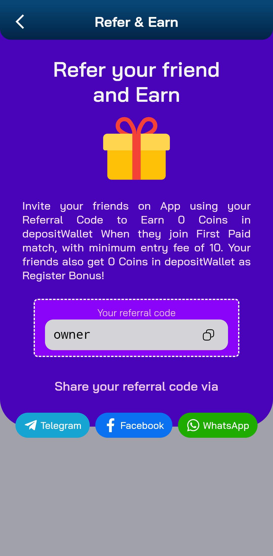 Refer Screen